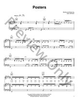 Posters piano sheet music cover